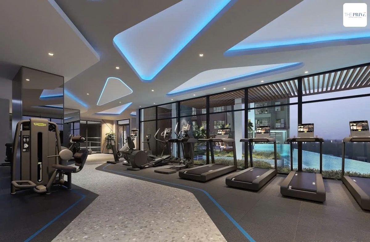 phong tap gym the prive dat xanh